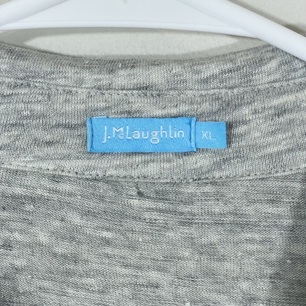 J. Mclaughlin Brynn Linen Button Down Top Size Xl… - image 2